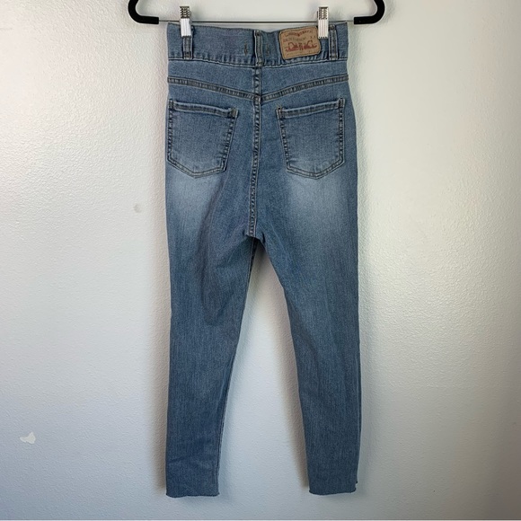 Poclain Extra High Rise Skinny Raw Hem Jeans Size 26 - Picture 2 of 6